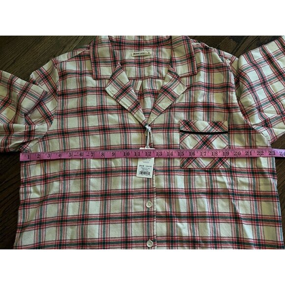 NWT Marine Layer Pajama Flannel Classic PJ Top Red Plaid Womens Size XL $74 - Picture 7 of 9